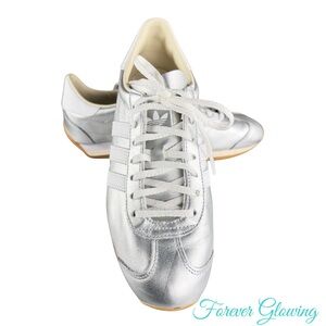 adidas Silver and White Women's Sneakers